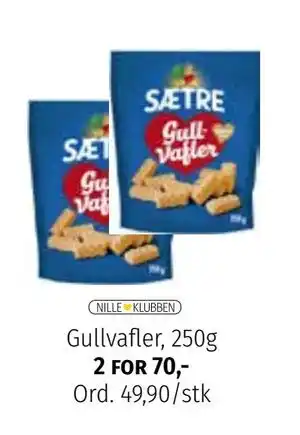 Nille Gullvafler, 250g tilbud