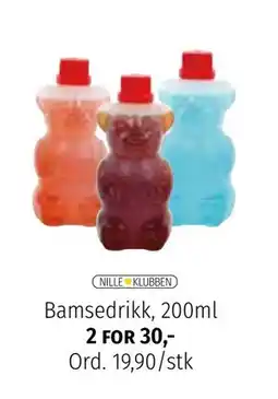 Nille Bamsedrikk, 200ml tilbud