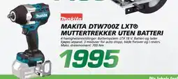 Coop Byggmix MAKITA DTW700Z LXT MUTTERTREKKER UTEN BATTERI tilbud