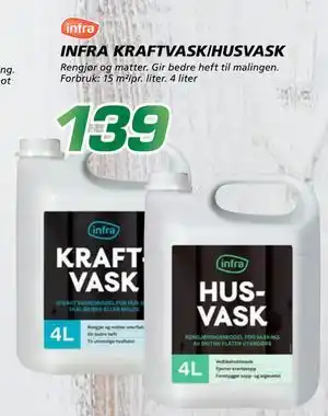 Coop Byggmix INFRA KRAFTVASK/HUSVASK tilbud