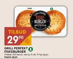 Coop Mega GRILL PERFEKT FISKEBURGER tilbud