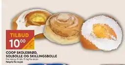 Coop Mega COOP SKOLEBRØD, SOLBOLLE OG SKILLINGSBOLLE tilbud