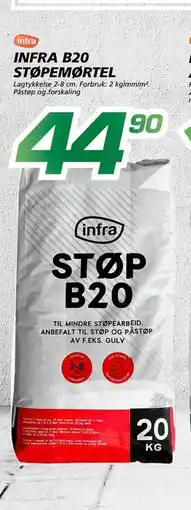 Coop Byggmix INFRA B20 STØPEMØRTEL tilbud