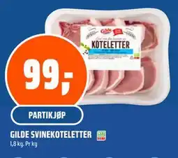 Coop Obs GILDE SVINEKOTELETTER tilbud