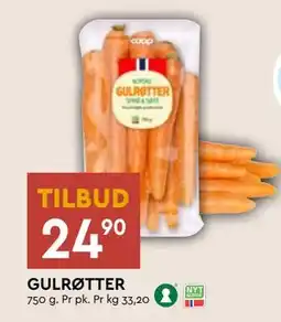 Coop Mega GULRØTTER tilbud