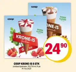 Coop Extra COOP KRONE-IS 6 STK tilbud