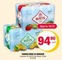 Coop Extra FARRIS BRIS 12 BOKSER tilbud