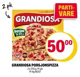 Coop Extra GRANDIOSA PORSJONSPIZZA tilbud