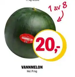 Coop Extra VANNMELON tilbud