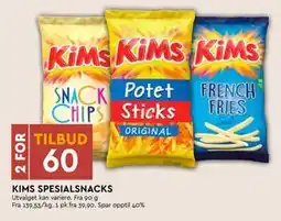 Coop Mega KIMS SPESIALSNACKS tilbud