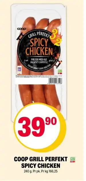 Coop Extra COOP GRILL PERFEKT SPICY CHICKEN tilbud