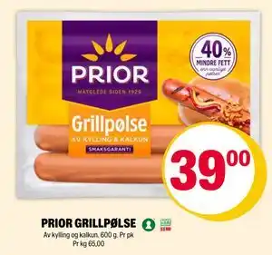 Coop Extra PRIOR GRILLPØLSE tilbud