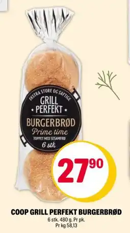 Coop Extra COOP GRILL PERFEKT BURGERBRØD tilbud