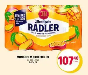 Coop Extra MUNKHOLM RADLER 6 PK tilbud
