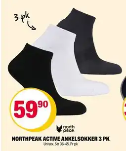 Coop Extra NORTHPEAK ACTIVE ANKELSOKKER 3 PK tilbud