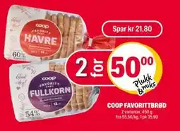 Coop Extra COOP FAVORITTBRØD tilbud