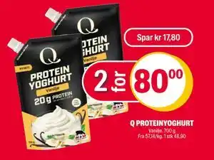 Coop Extra Q PROTEINYOGHURT tilbud