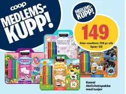 Coop Extra Kawai Aktivitetspakke med tusjer tilbud