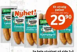 Joker Et utvalg pølser tilbud