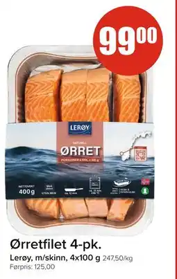 Spar Ørretfilet 4-pk tilbud