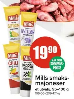 Spar Mills smaksmajoneser tilbud