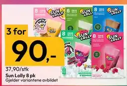 Gigaboks Sun Lolly 8 pk tilbud