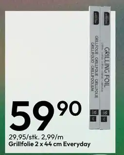 Gigaboks Grillfolie 2 x 44 cm Everyday tilbud