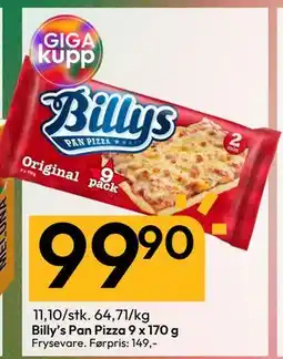 Gigaboks Billy’s Pan Pizza 9 x 170 g tilbud