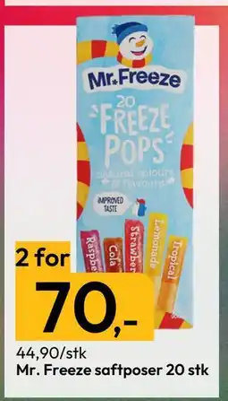 Gigaboks Mr. Freeze saftposer 20 stk tilbud