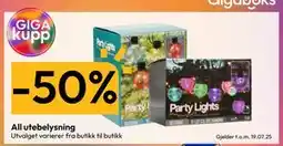 Gigaboks All utebelysning tilbud
