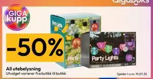 Gigaboks All utebelysning tilbud