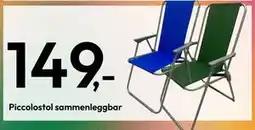 Gigaboks Piccolostol sammenleggbar tilbud
