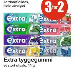Spar Extra tyggegummi tilbud