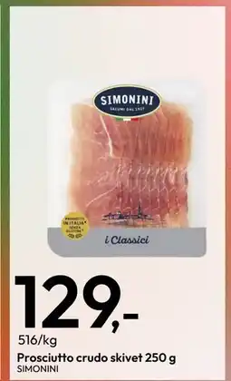 Gigaboks Prosciutto crudo skivet 250 g tilbud