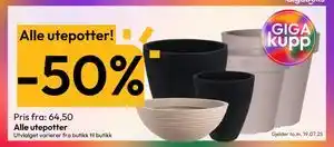 Gigaboks Alle utepotter! tilbud