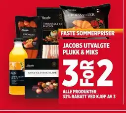 Meny JACOBS UTVALGTE PLUKK & MIKS tilbud