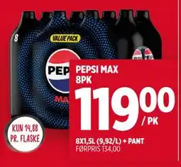 Meny PEPSI MAX 8PK tilbud