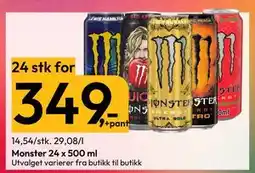 Gigaboks Monster 24 x 500 ml tilbud