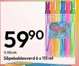 Gigaboks Såpeboblesverd 6 x 115 ml tilbud