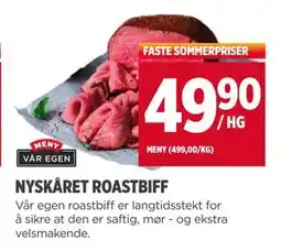 Meny NYSKÅRET ROASTBIFF tilbud