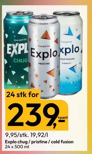 Gigaboks Explo chug / pristine / cold fusion tilbud