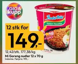 Gigaboks Mi Goreng nudler 12 x 70 g tilbud