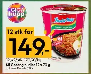 Gigaboks Mi Goreng nudler 12 x 70 g tilbud