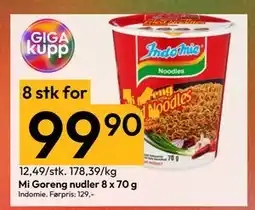Gigaboks Mi Goreng nudler 8 x 70 g tilbud