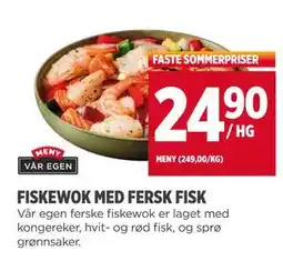 Meny FISKEWOK MED FERSK FISK tilbud