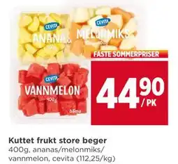 Meny Kuttet frukt store beger tilbud