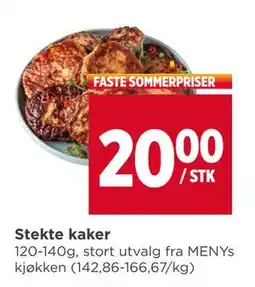 Meny Stekte kaker tilbud