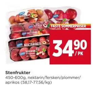 Meny Stenfrukter tilbud