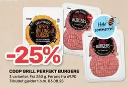 Matkroken COOP GRILL PERFEKT BURGERE tilbud
