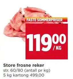 Meny Store frosne reker tilbud
